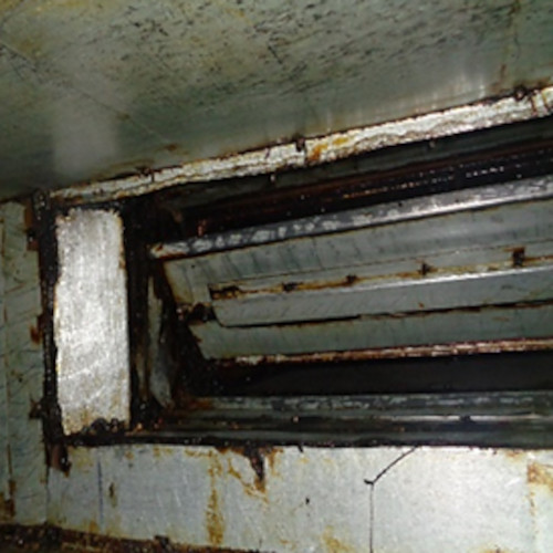 Ductwork after cleaning